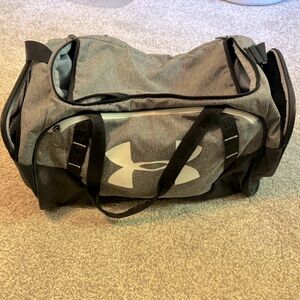 Under Armour Black and Gray Duffel Bag